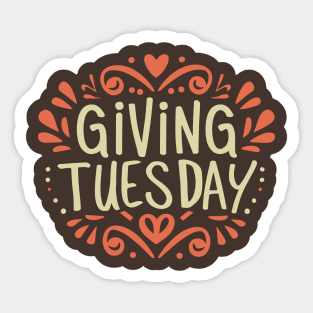 Giving Tuesday – November Sticker